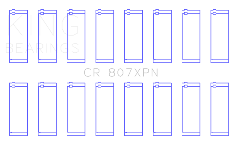 King Engine Bearings Chevy LS1/LS6/LS3 Performance Rod Bearing Set - Size STD (view 4)