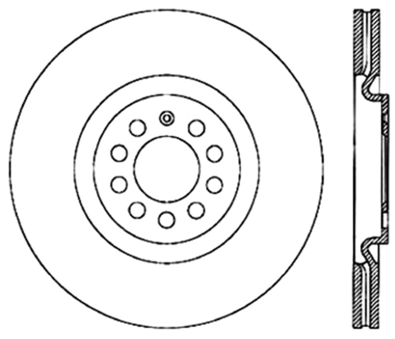 StopTech Slotted & Drilled Sport Brake Rotor (view 3)