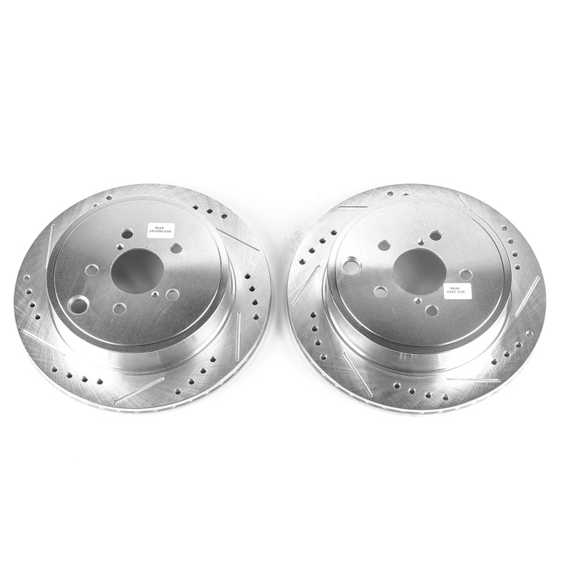 Power Stop 13-16 Scion FR-S Rear Evolution Drilled & Slotted Rotors - Pair (view 2)