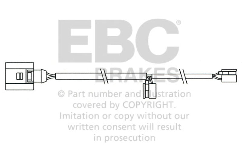 EBC 2008 Porsche Cayenne (1st Gen) 4.8L Turbo Rear Wear Leads Main image