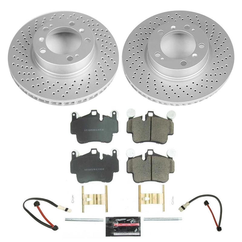 Power Stop 06-08 Porsche 911 Front Z17 Evolution Geomet Coated Brake Kit Main image