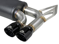 aFe MACH ForceXP 2.5 IN 304 Stainless Steel Cat-Back Exhaust System w/ Black Tips 01-06 BMW M3 (E46)