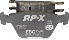 EBC Racing 12-16 Porsche Boxster 2.7L (Cast Iron Rotors Only) RP-X Rear Brake Pads