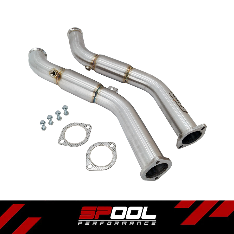 Spool VR30DDTT Full Resonated Downpipes Upgrade [Race Downpipes] | Infiniti Q50 Q60 RZ34 [VR30] Secondary image