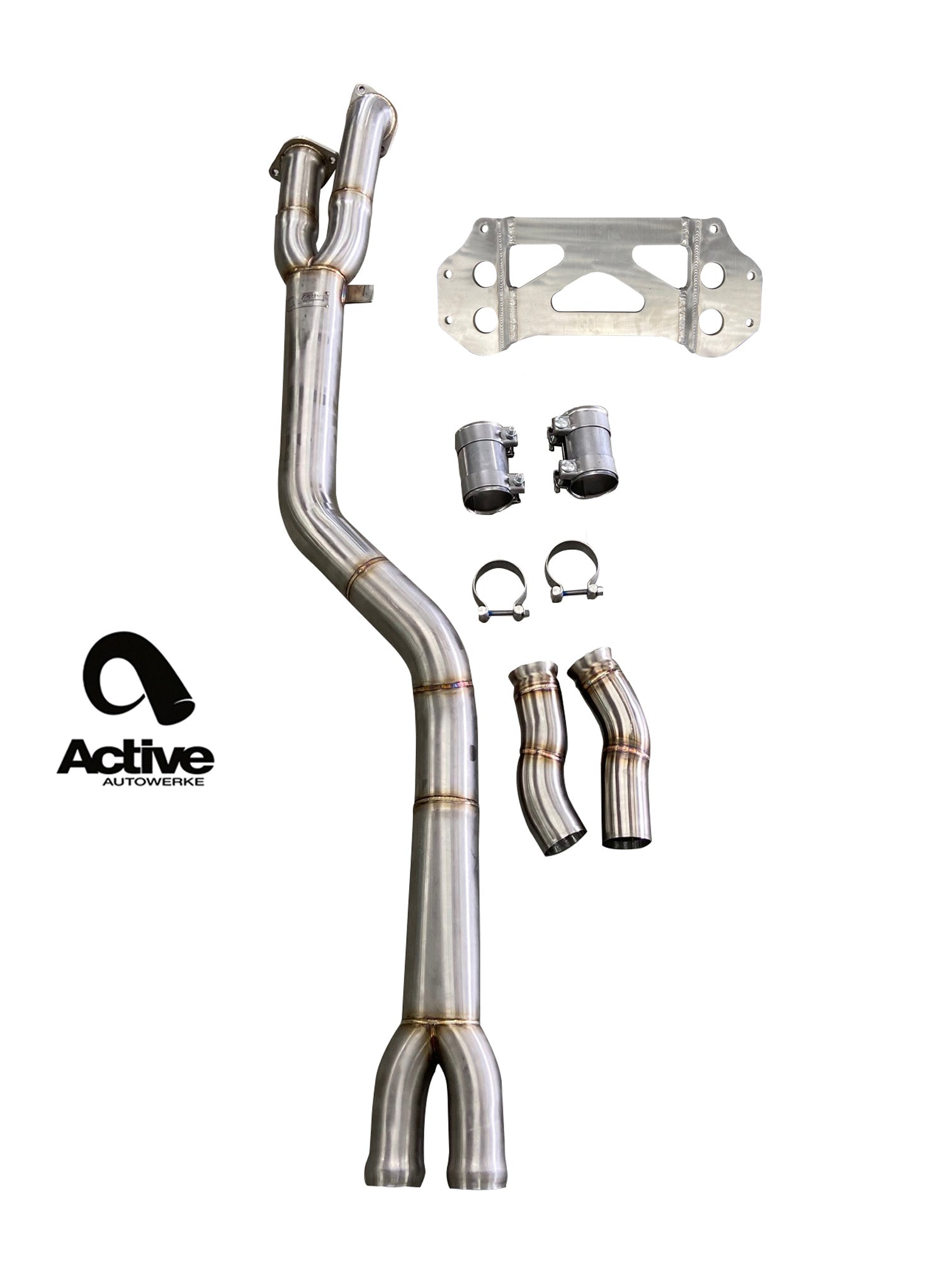 Active Autowerke G87 M2 Signature single mid-pipe with G87-brace Secondary image