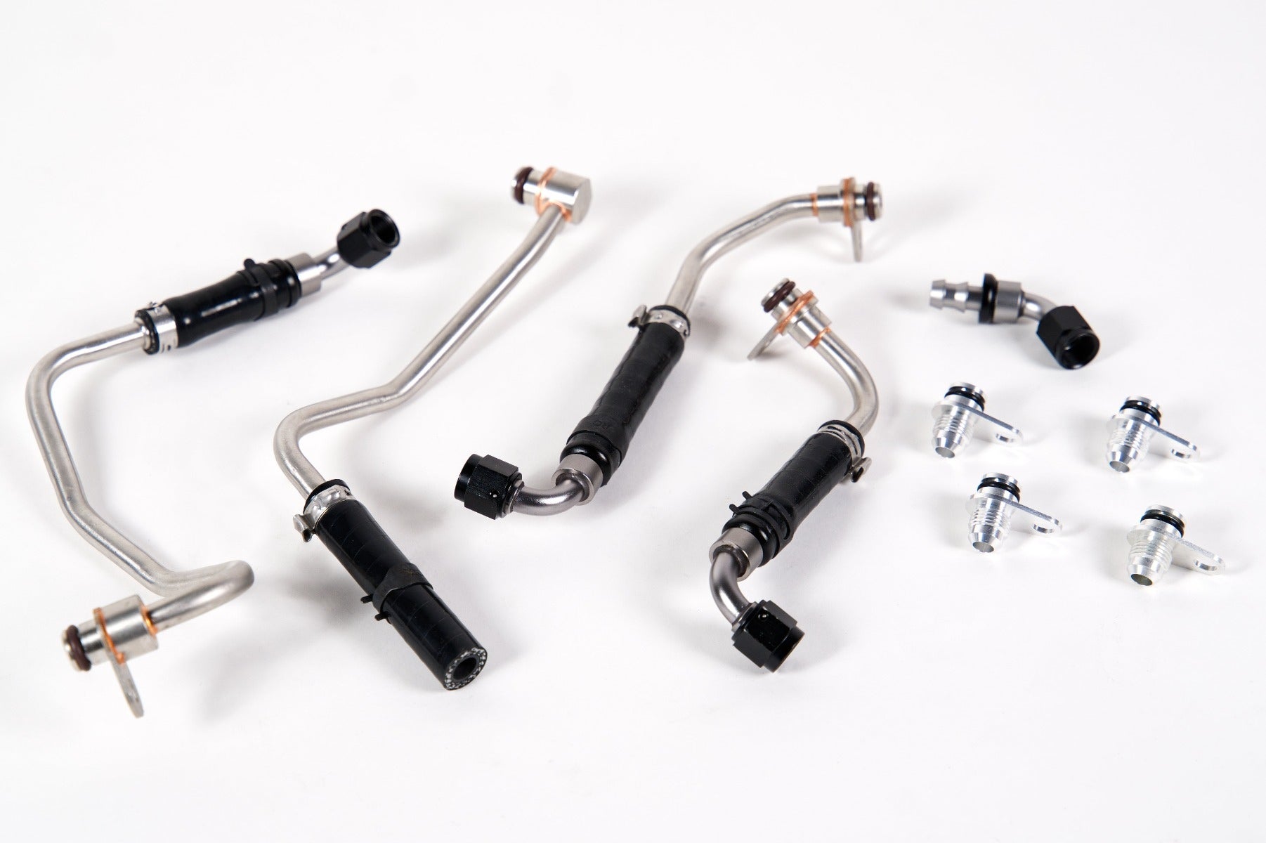 Full-Race 2017-2020 Ford F-150 & Raptor 3.5L EcoBoost Turbocharger Coolant Line Upgrade Kit Secondary image