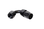 BTR AN FITTINGS - 120° - 8AN HOSE END - BLACK - HF-120-08