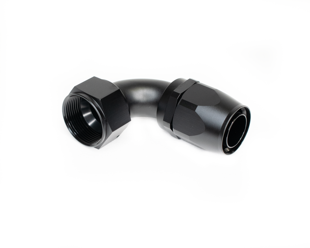 BTR AN FITTINGS - 90° - 20AN HOSE END - BLACK - HF-90-020