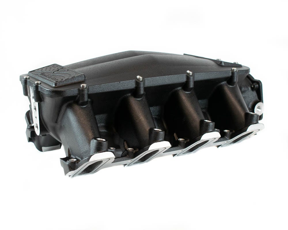 BTR EQUALIZER 1 INTAKE MANIFOLD - CATHEDRAL PORT - BLACK POWDER COAT - IMA-01-BLK