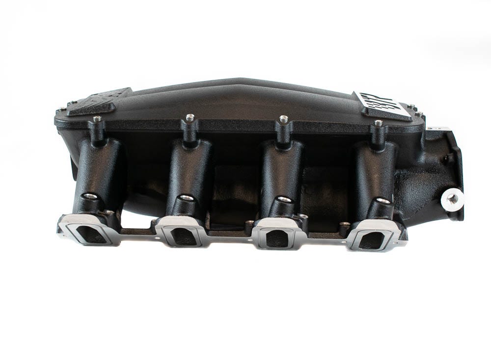 BTR EQUALIZER 1 INTAKE MANIFOLD - CATHEDRAL PORT - BLACK POWDER COAT - IMA-01-BLK