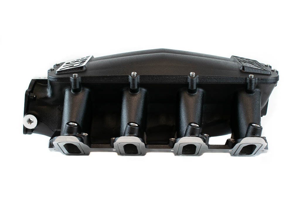 BTR EQUALIZER 1 INTAKE MANIFOLD - CATHEDRAL PORT - BLACK POWDER COAT - IMA-01-BLK