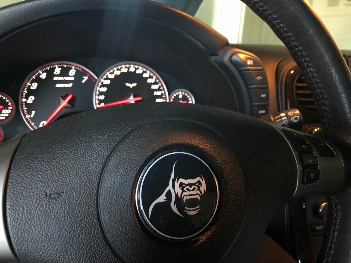 Kong Performance C6 Steering wheel gel dome decal