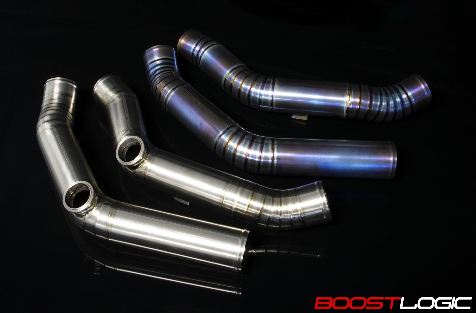Boost Logic Titanium Upper Intercooler Pipes Nissan R35 GTR 09+ Secondary image