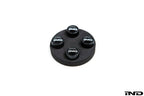 IND Logo Black Valve Stem Cap Set