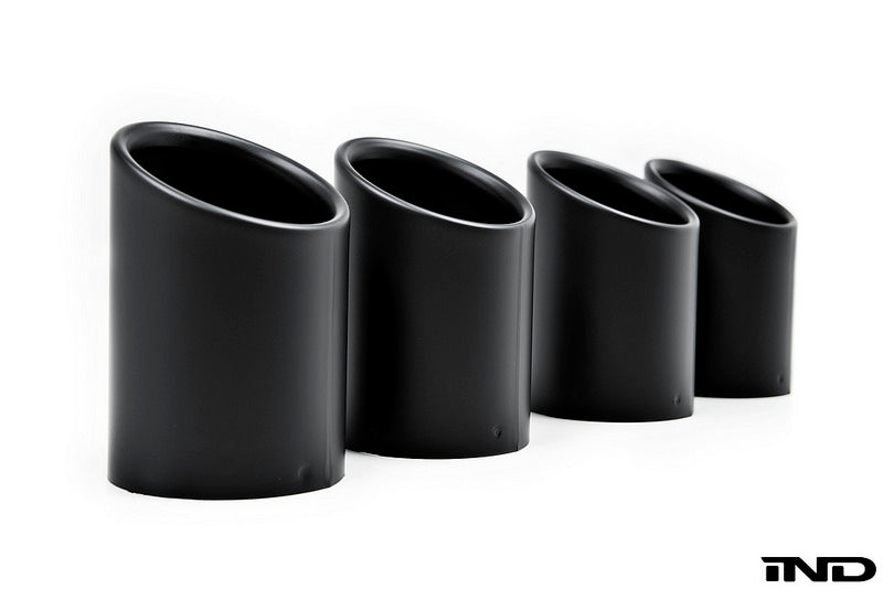 IND F8X M2C / M3 / M4 Matte Black Coated Exhaust Tip Set Secondary image