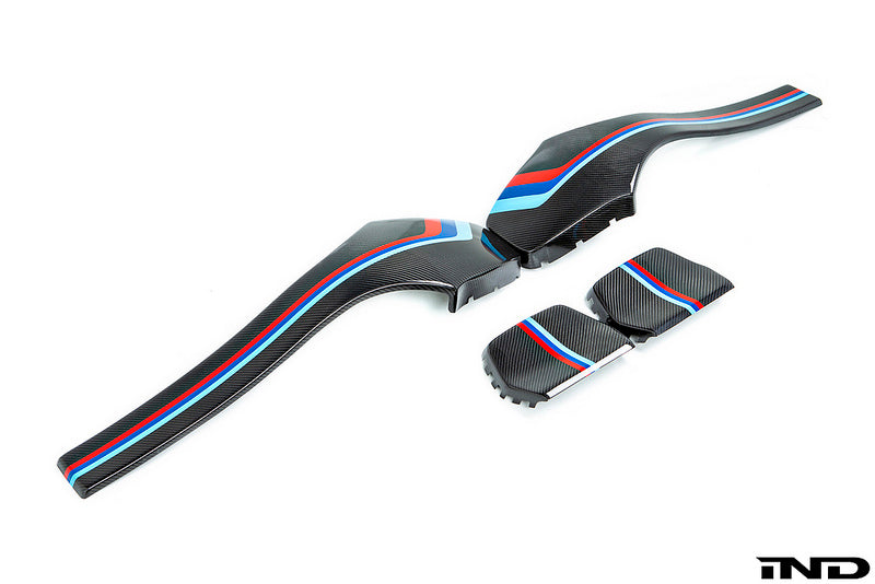 IND F80 M3 / F82 M4 Painted Dry Carbon Seat Back Cover Set Secondary image