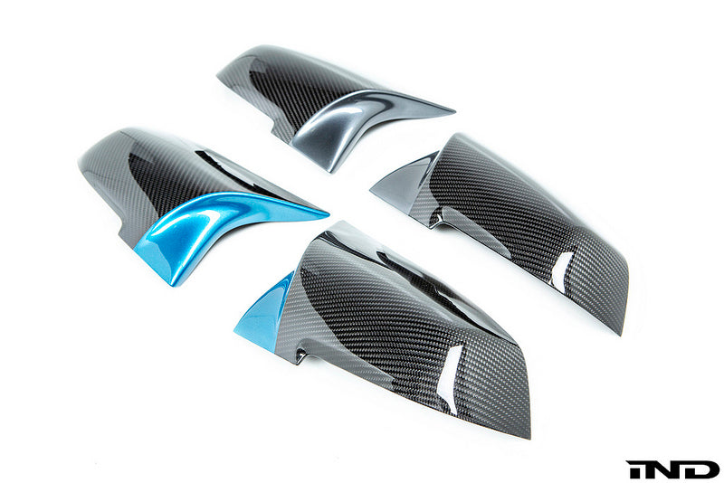 IND Painted M Inspired Dry Carbon Mirror Cover Set Secondary image