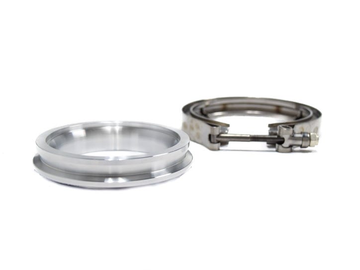 BTR 3.5" ALUMINUM COMPRESSOR OUTLET FLANGE - WITH CLAMP - BTR86969 Secondary image