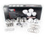 BTR CP PISTON & RING SET - GEN III/IV LS - 3.800" BORE - 3.622" STROKE - 6.125" ROD - 2CC FLAT TOP - BTRCP-LS38001300-FT-8