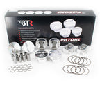 BTR CP PISTON & RING SET - GEN III/IV LS - 4.030" BORE - 4.000" STROKE - 6.125" ROD - 2CC FLAT TOP - BTRCP-LS40301115-FT-8