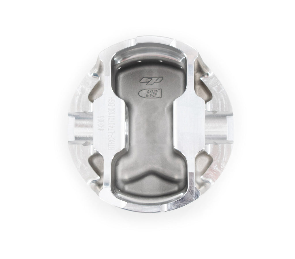 BTR CP PISTON & RING SET - GEN V LT - 4.070" - BORE - 3.860" STROKE - 6.125" ROD - 6CC DISH - BTRCP-LT40701180-DSH-8