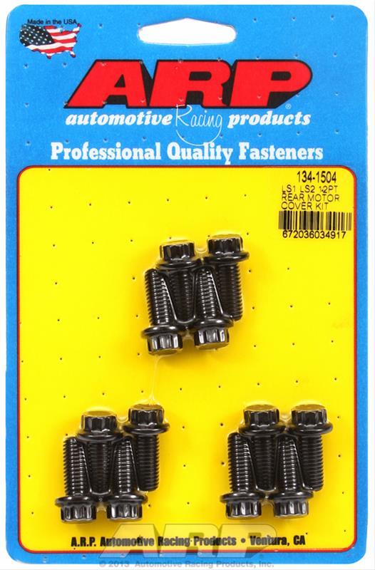 ARP 12-POINT REAR COVER BOLT KIT - LS - BLACK OXIDE - 134-1504