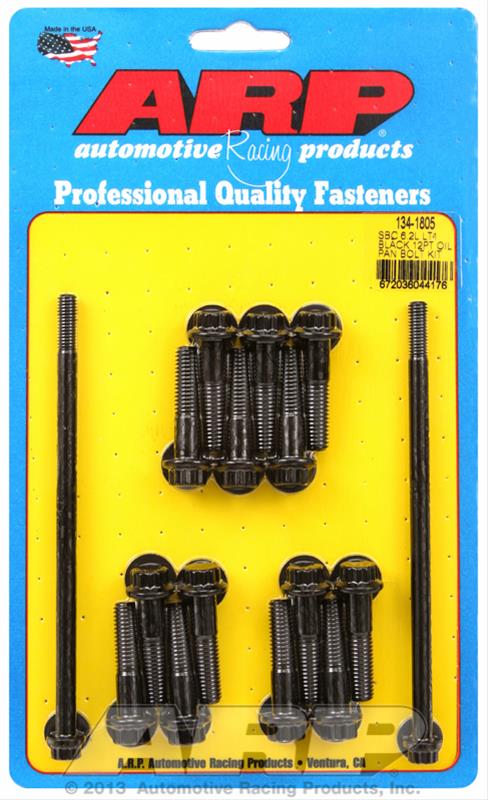 ARP 12 POINT OIL PAN BOLT KIT - GEN V LT - BLACK OXIDE - 134-1805