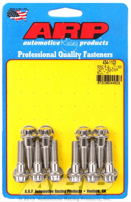 ARP GEN V 6.2 LT1 3/8" WIDE HEADER FLANGE BOLT / STUD KITS