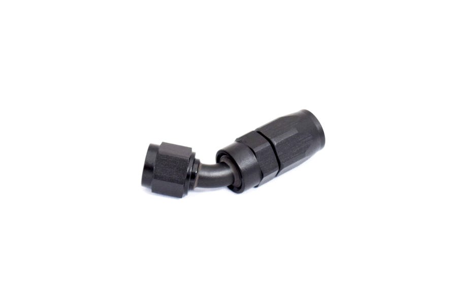 BTR AN FITTINGS - 45° -6AN HOSE END - BLACK - HF-45-06
