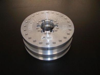 INNOVATORS WEST DAMPER - 99-13 GM TRUCKS & 06-08 TBSS - 6-RIB - 10% UD - WITH CRANK BOLT - IW861