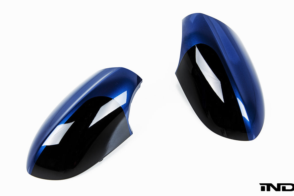 IND E9X M3 OEM Mirror Covers with M5 Paint Scheme Secondary image