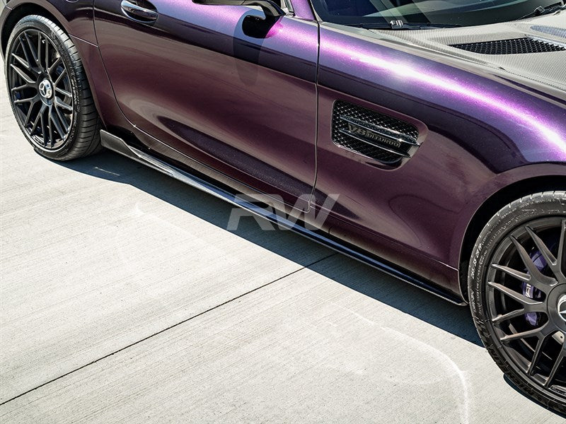 Mercedes C190 GT GTS CF Side Skirt Extensions