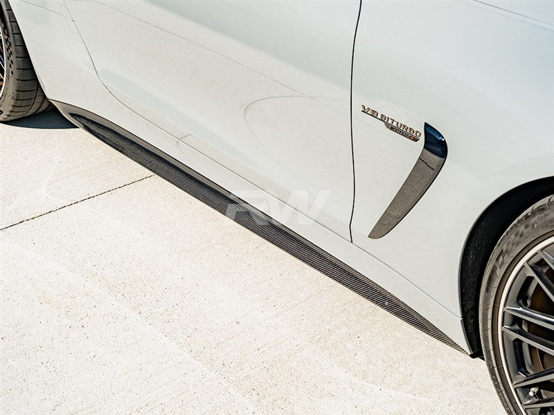 Mercedes C192 GT55 GT63 OEM Style CF Side Skirts