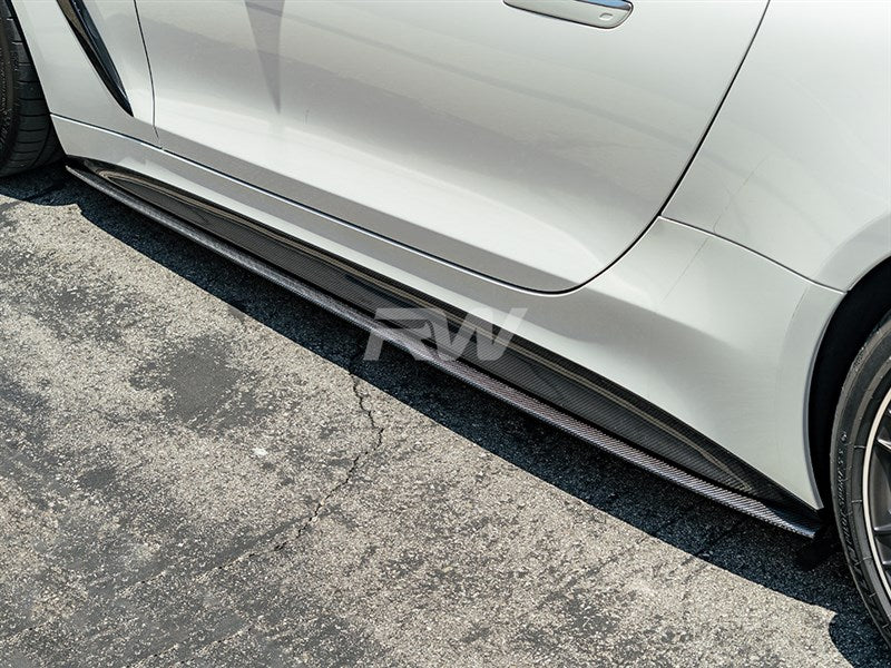 Mercedes C192 GT55 GT63 OEM Style CF Side Skirts