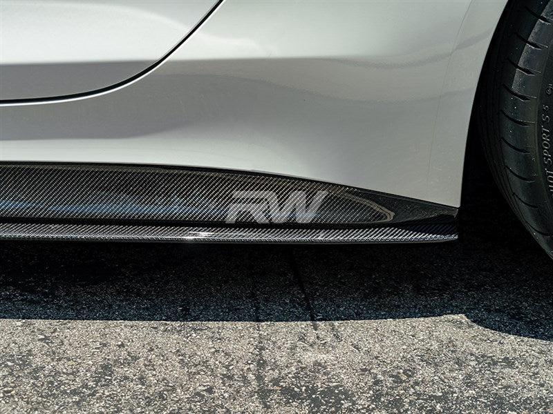Mercedes C192 GT55/GT63 RWS CF Side Skirts Secondary image