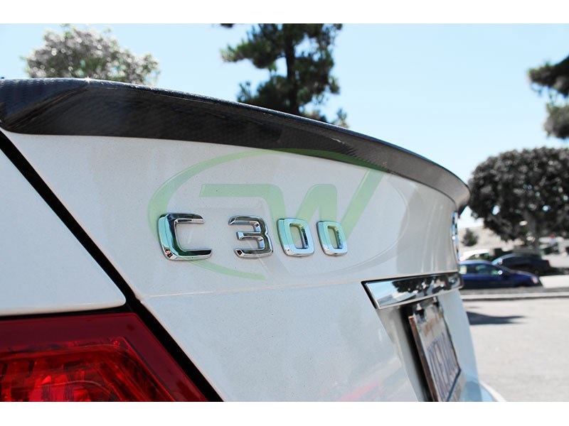 Mercedes W204 AMG Style CF Trunk Spoiler