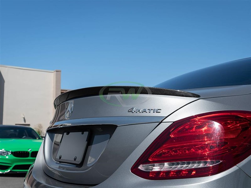 Mercedes W205 AMG Style CF Trunk Spoiler