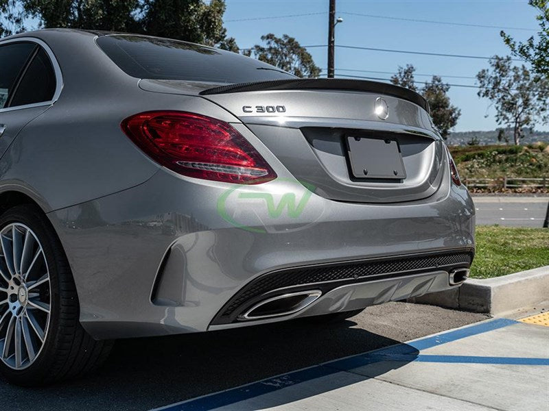 Mercedes W205 AMG Style CF Trunk Spoiler