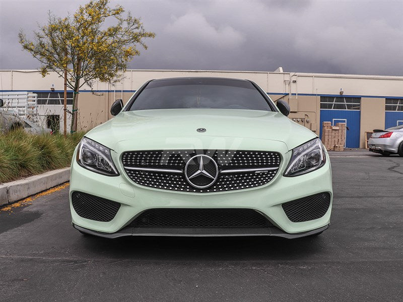 Mercedes W205 Carbon Fiber Front Lip Spoiler