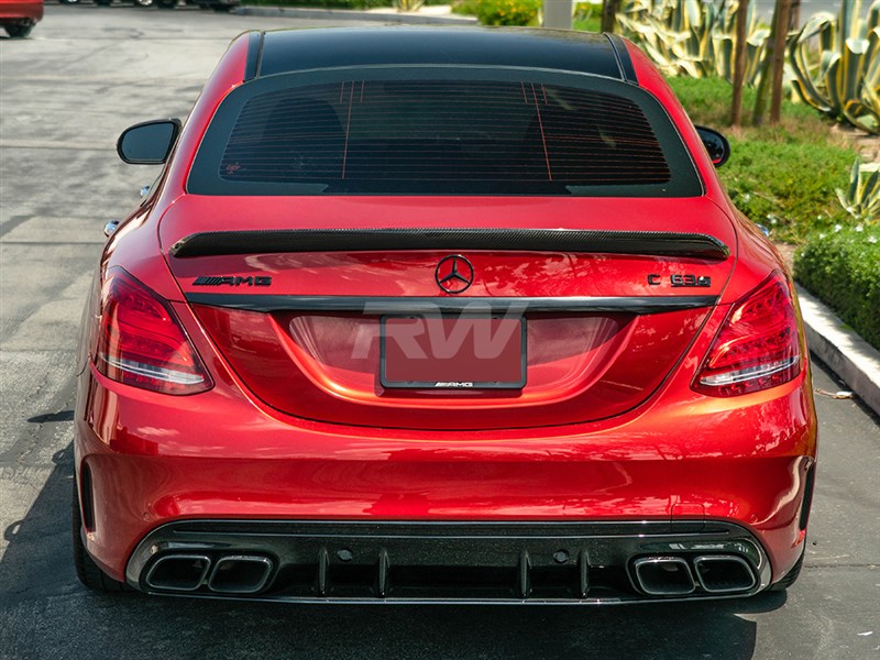 Mercedes W205 Sedan DTM CF Trunk Spoiler Secondary image