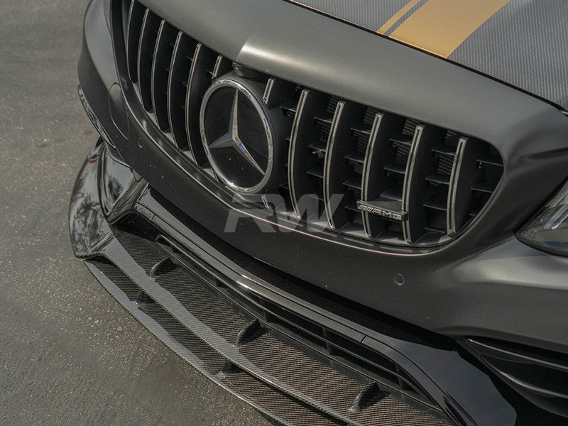 Mercedes W205 C63 BRS Style CF Front Lip Spoiler