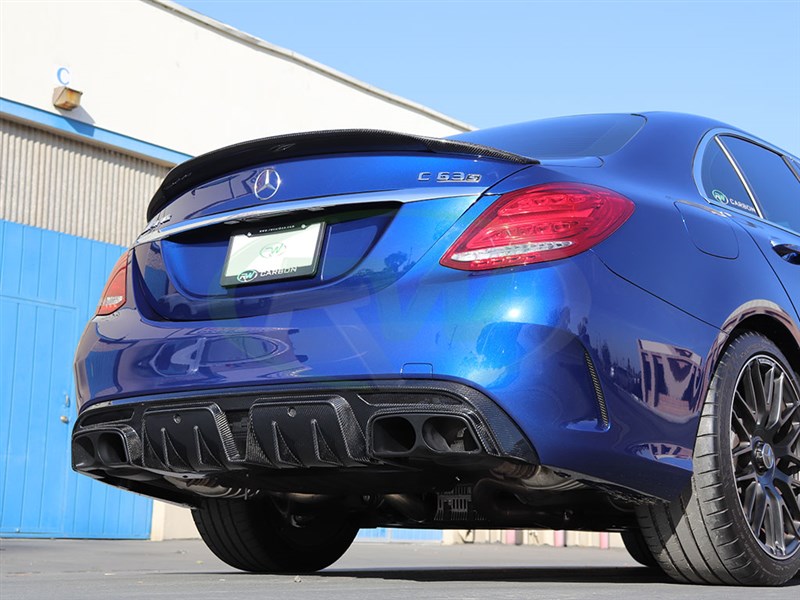 Mercedes W205 BRS Style Carbon Fiber Diffuser