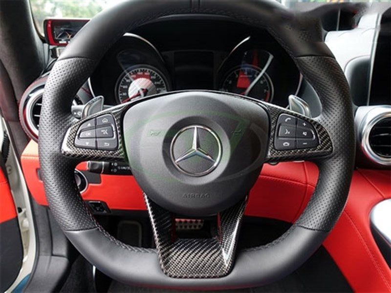 Mercedes AMG Carbon Fiber Steering Wheel Trim