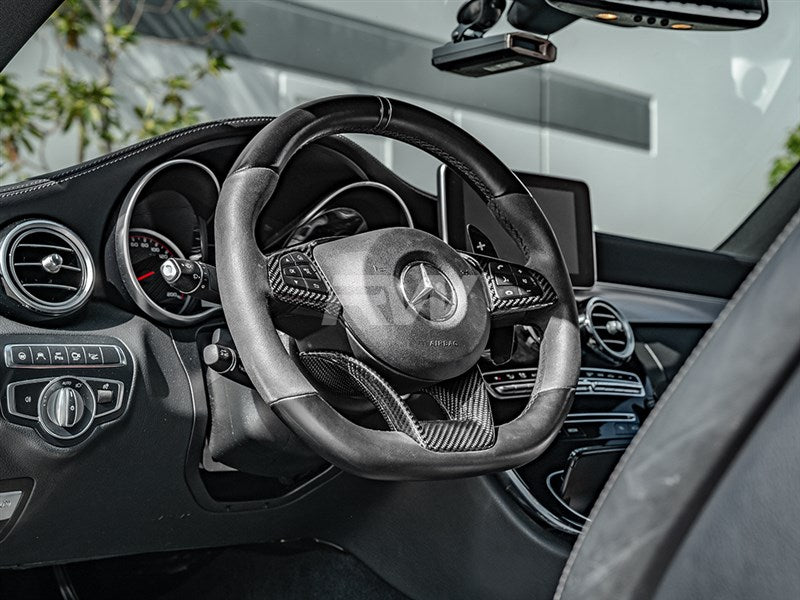 Mercedes AMG Carbon Fiber Steering Wheel Trim