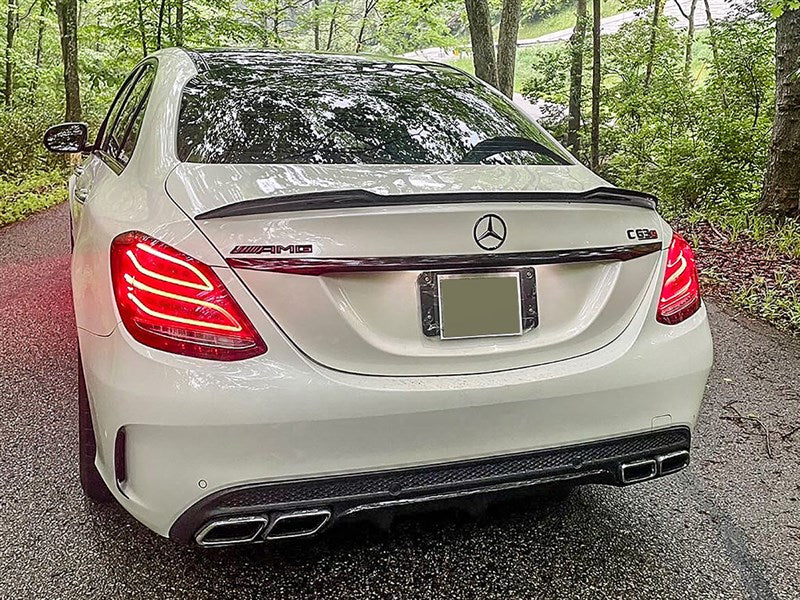 Mercedes W205 XR Carbon Fiber Trunk Spoiler Secondary image