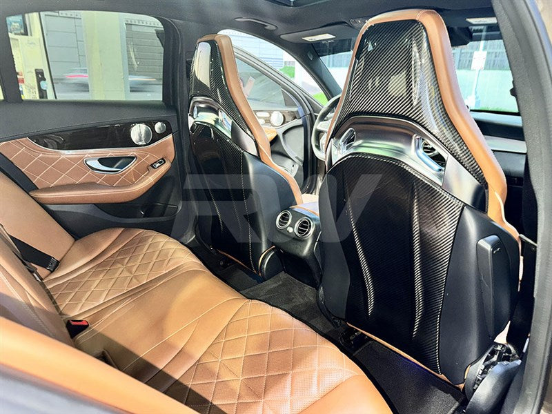 Mercedes W205 C63 Carbon Fiber Seat Backs Secondary image