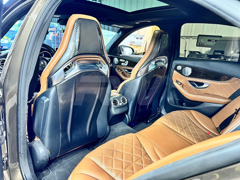 Mercedes W205 C63 Carbon Fiber Seat Backs