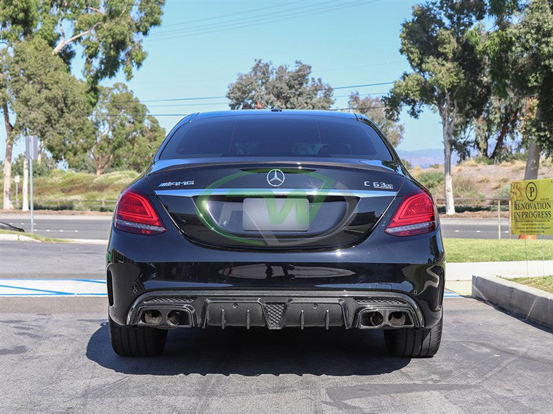 Mercedes W205 W212 Carbon Fiber Exhaust Tips Secondary image