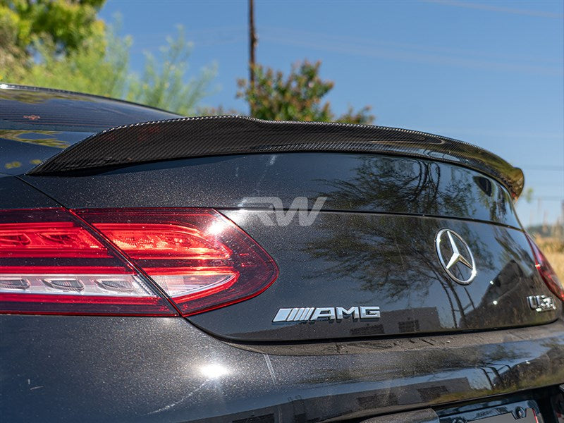 Mercedes W205 Coupe ED1 V2 CF Trunk Spoiler Secondary image
