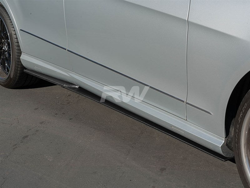 Mercedes W212 CF Side Skirt Extensions